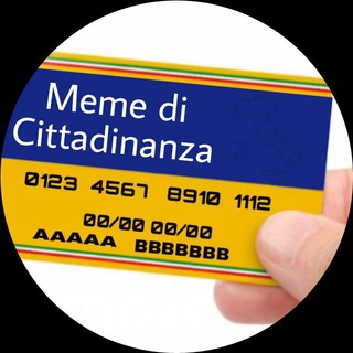 Logo del canale telegramma memedicittadinanza - Meme di cittadinanza