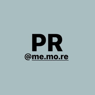 Логотип телеграм канала @memore_pr — Реклама в канале у @me.mo.re