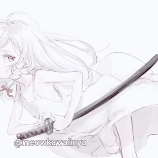 Логотип телеграм канала @meowkawaiinya — 고 ୨🐾｡снег ૮꒰ ᜊ . ᴗ ꒱ა