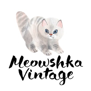 Логотип телеграм канала @meowshka_vintage — Meowshka Vintage