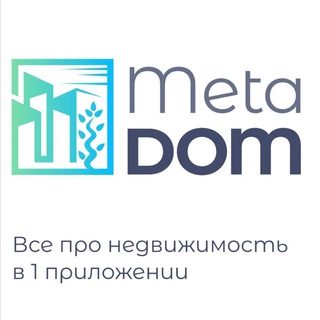 Логотип телеграм канала @metadommar — F44F:МетаДом
