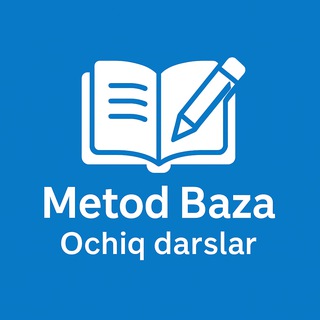 Telegram kanalining logotibi metod_baza — Metod baza | Ochiq darslar