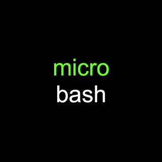 Логотип телеграм канала @microbash — microbash