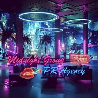 Логотип телеграм канала @midnightpr — Midnight Group PR Agency