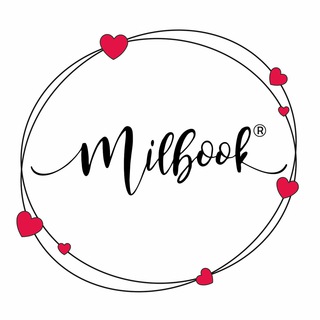 Логотип телеграм канала @milbook_ast — Milbook - фотоальбомы и блокноты из дерева❤️