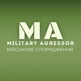 Логотип телеграм -каналу militshopua — MILITARY AGRESSOR - Військове спорядження