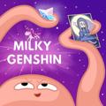 Логотип телеграм канала @milkygenshin — Milky Genshin 🐙 - лучшие кейсы в Genshin Impact