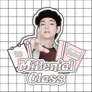 Logo saluran telegram millenialclass_bykimtae — MILLENIAL CLASS || by kimtae