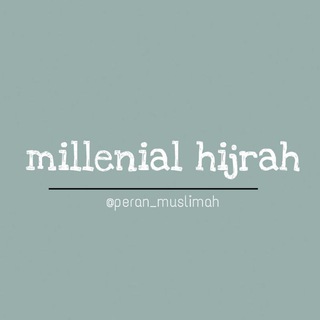 Logo saluran telegram millenialhijrah — Melody islamic
