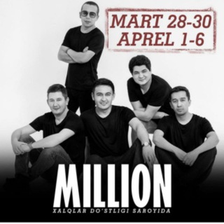 Telegram kanalining logotibi millionjamoasi — Million Jamoasi Uyda Qoling❗