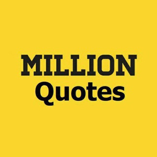 Logo of telegram channel millionquotes — Million Quotes