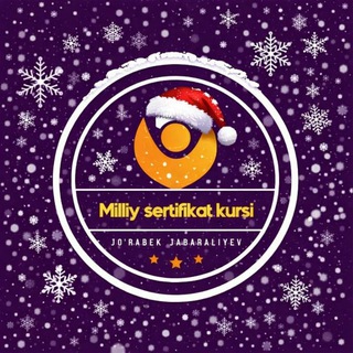 Telegram channel MILLIY SERTIFIKAT || Jo'rabek Jabaraliyev logo