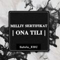 Logo saluran telegram milliy_sertifikatga_tayyorlov — MILLIY SERTIFIKAT / ONA TILI | Sulola EDU