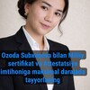 Telegram kanalining logotibi milliysertifikatinfo — Ona tili va adabiyot Ozoda Subxonova