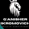 Telegram kanalining logotibi milliysertifikatonatil — Milliy sertifikat G'anisher Ikromovich & Barchinoy Javlonovna