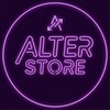 Логотип телеграм канала @mine_on_ios — AlterStore   | Бесплатные общие аккаунты