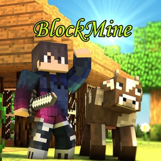 Логотип телеграм канала @minecraftnaandroid — Моды для Майнкрафта - BlockMine Minecraft