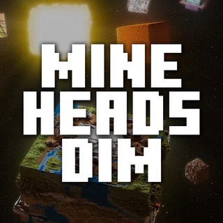 Логотип телеграм канала @mineheadsdim — Измерение Квадратноголовых