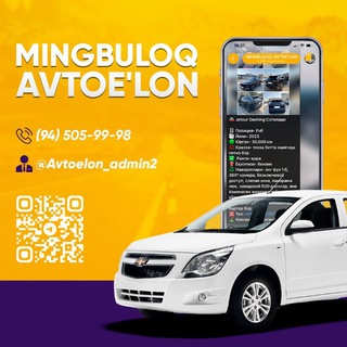 Telegram kanalining logotibi mingbuloq_avtoelon — MINGBULOQ | AVTOE'LON
