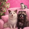 Логотип телеграм канала @minkfoxfamily — Девушка с лисой
