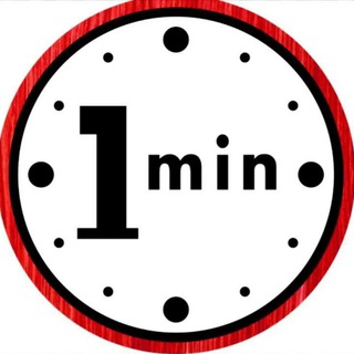 Telegram channel 1 min (English) logo