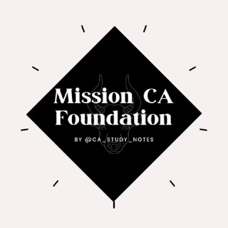 Logo of telegram channel mission_ca_foundation — Mission CA Foundation🏆