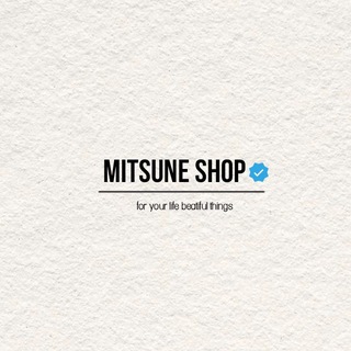 Логотип телеграм канала @mitsune_shop — MITSUNE SHOP 🛍