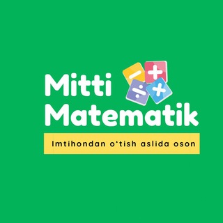 Telegram kanalining logotibi mitti_matematik — Mitti matematik