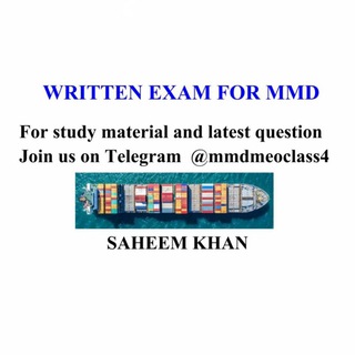 Logo saluran telegram mmd_written — MEO CLASS 4 WRITTEN MATERIAL