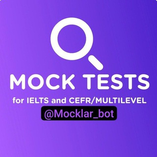 Telegram channel MOCK TEST BOT kanali logo