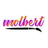 Логотип телеграм канала @molbert_art_club — Школа рисования и гончарная мастерская MOLBERT
