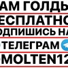 Логотип телеграм канала @mollten12 — MOLTEN12 | ДАЮ ГОЛДУ ТУТ ❤️