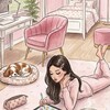 Telegram channel molly kim logo