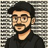 Логотип телеграм канала @molodoyart — молодой препод 👨‍🎓