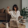 Логотип телеграм канала @monemacrame — MONE home decor