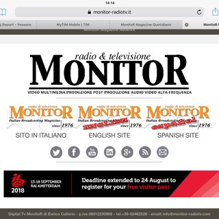 Logo del canale telegramma monitormagazine - MonitoR magazine