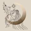 Логотип телеграм канала @moonchris_retrit_dom — ДОМ ТЕПЛА и ЗАБОТЫ “Moonchris”