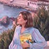Логотип телеграм канала @more_i_knigi — море и книги || Лина 📚🌅