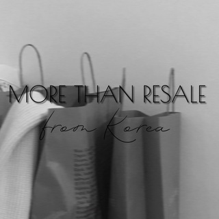Логотип телеграм канала @morethanresale — More than resale