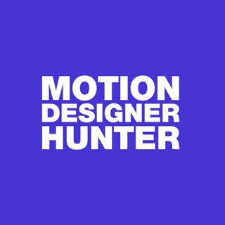 Логотип телеграм канала @motionhunter — Motion designer hunter