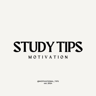 Telegram channel STUDY TIPS | MOTIVATION logo