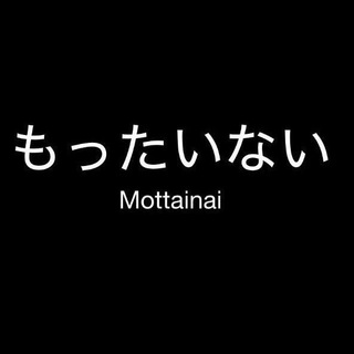 Логотип телеграм канала @mottainai — @Mottanai もったいない