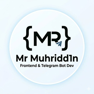 Telegram kanalining logotibi mr_muhridd1n — Sayfiddinov Muhriddin 👨🏻‍💻