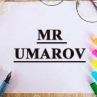 Telegram kanalining logotibi mr_umarov_official — Mr Umarov