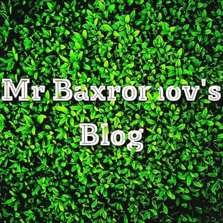 Telegram kanalining logotibi mrbaxromovblog — Mr Baxromov's Blog
