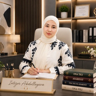 Telegram channel Ona tili | Intizor Abdullayeva logo