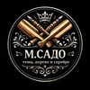 Логотип телеграм канала @msado_wood_devices — м.Садо. Тема, дерево и серебро.