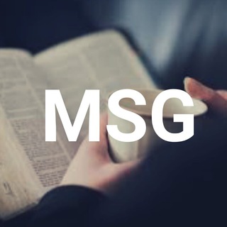 Логотип телеграм канала @msg_rus — Библия "The Message"