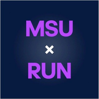 Логотип телеграм канала @msu_run — MSU x RUN