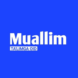 Telegram kanalining logotibi muallimlarga — Muallim | Ta'limga oid